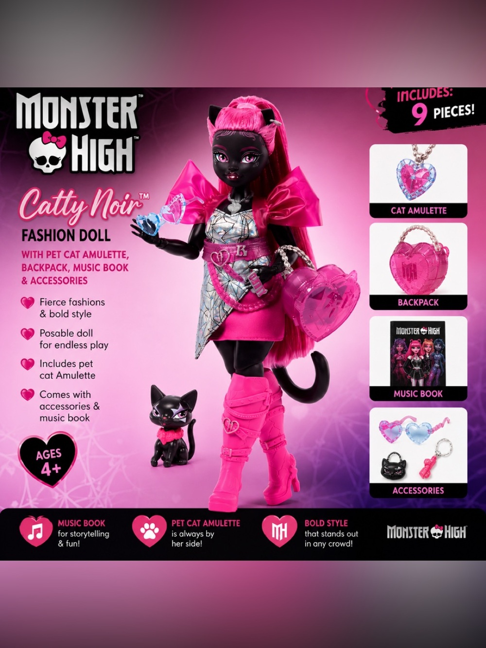 NIB Monster High Kitty Noir Doll